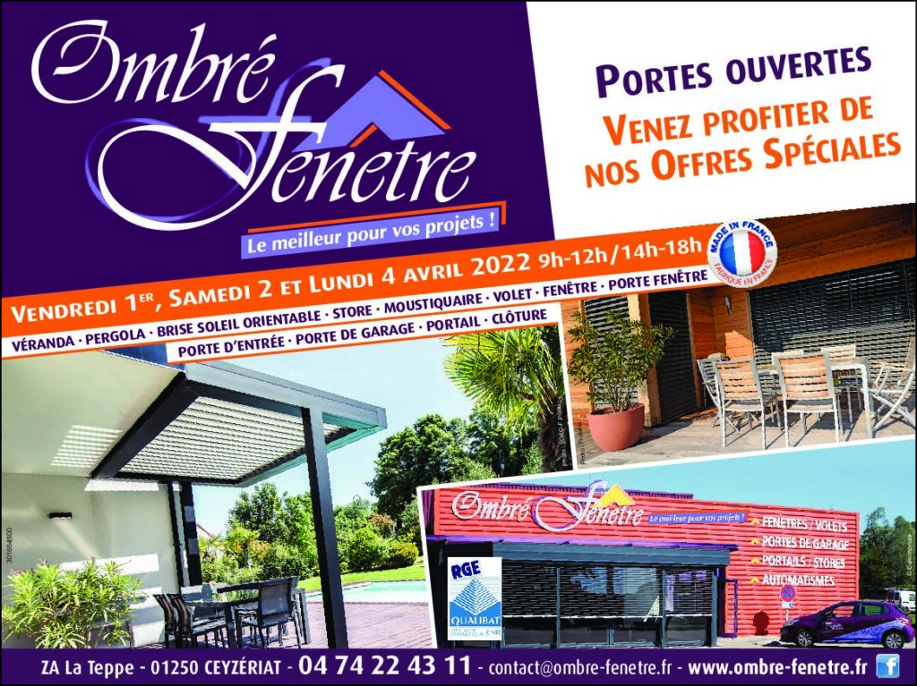 Portes Ouvertes Ombré Fenêtre avril 2022