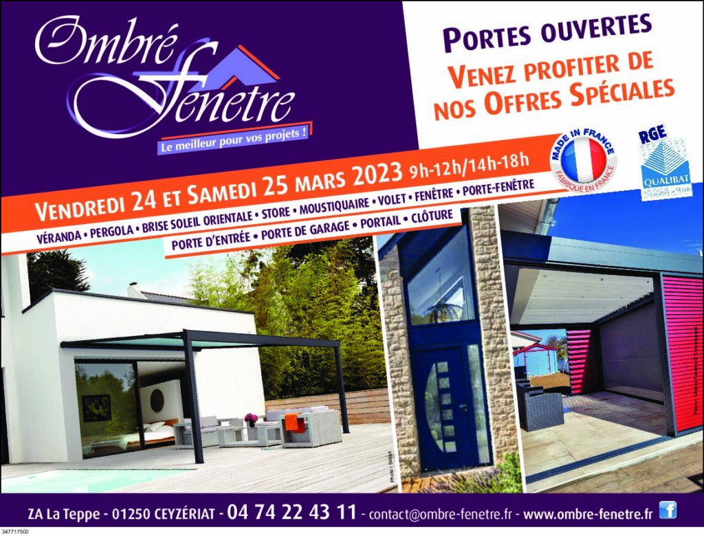 Portes ouvertes de printemps vendredi 24 et samedi 25 mars 2023