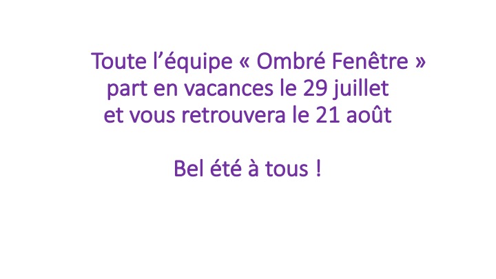 Fermeture ombré fenêtre été 2023