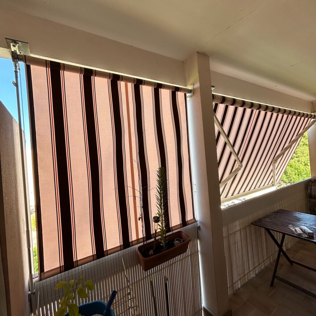 Protection solaire sur balcon