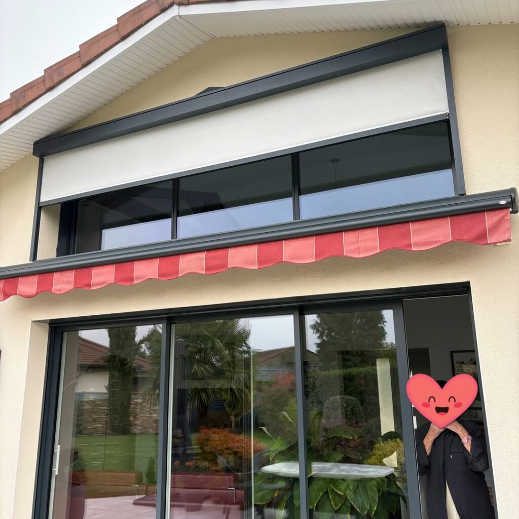 Nouvelle pose de store zip by ombré fenêtre
