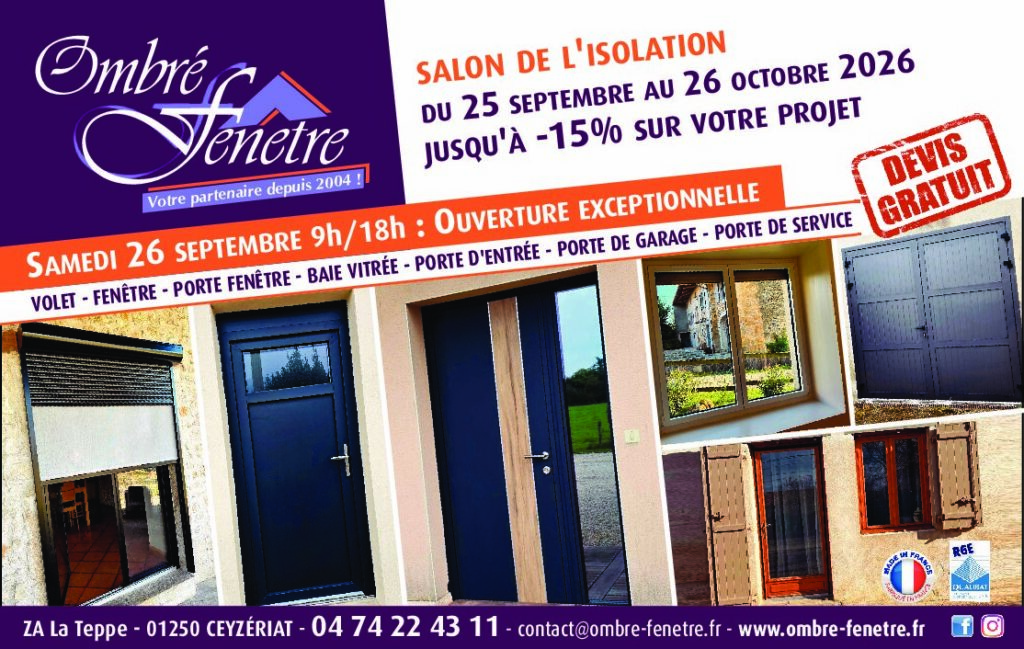 Ombré Fenêtre vous propose le mois de l'isolation !
